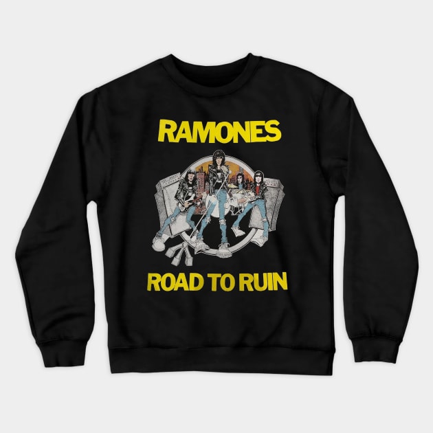 Vintage Tour Road To Ruin Crewneck Sweatshirt by Xela Wilma